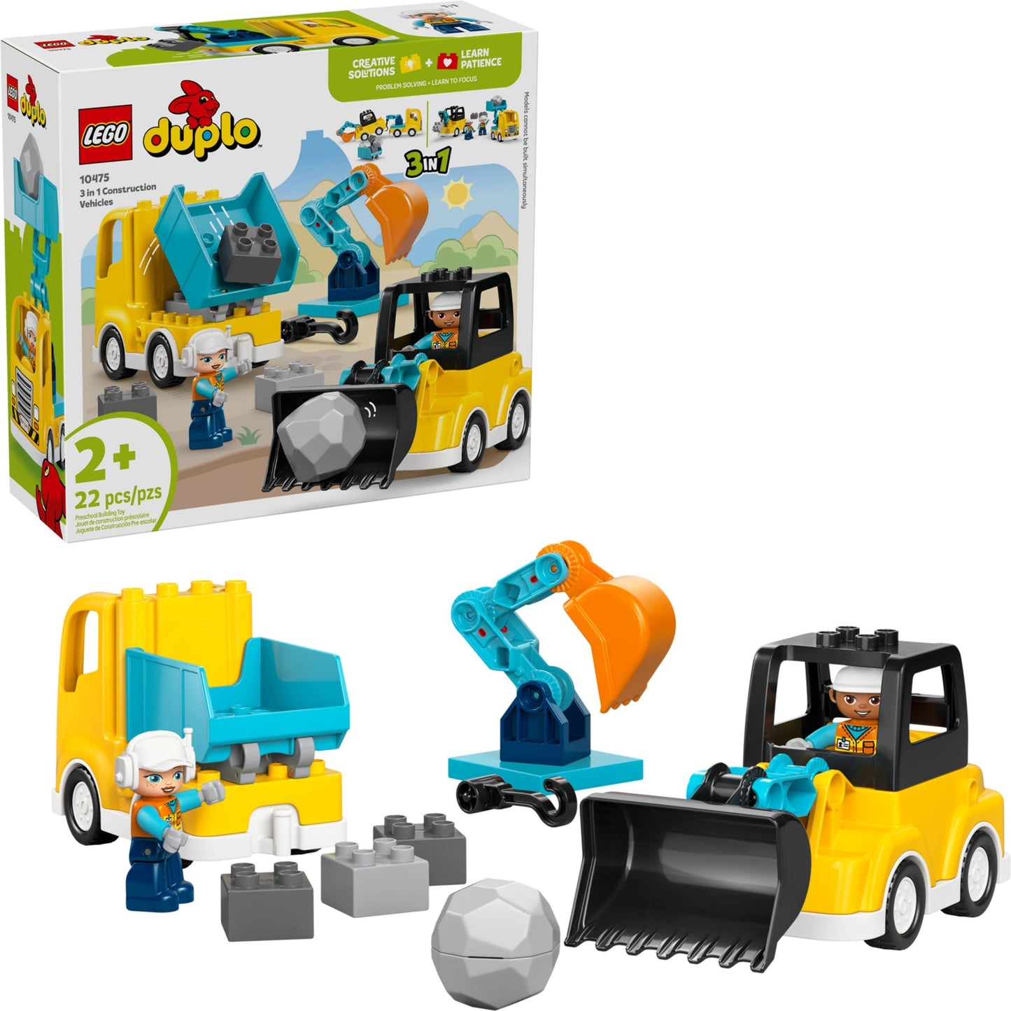 10475 3 in 1 Construction Vehicles
