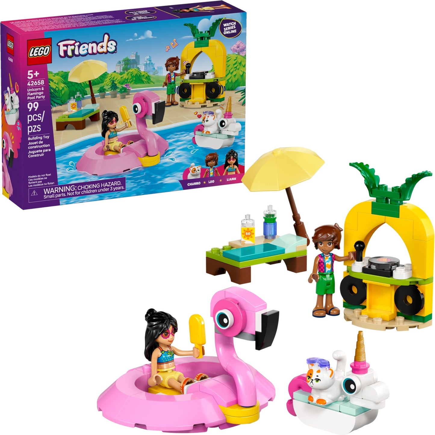 42658 Unicorn & Flamingo Pool Party