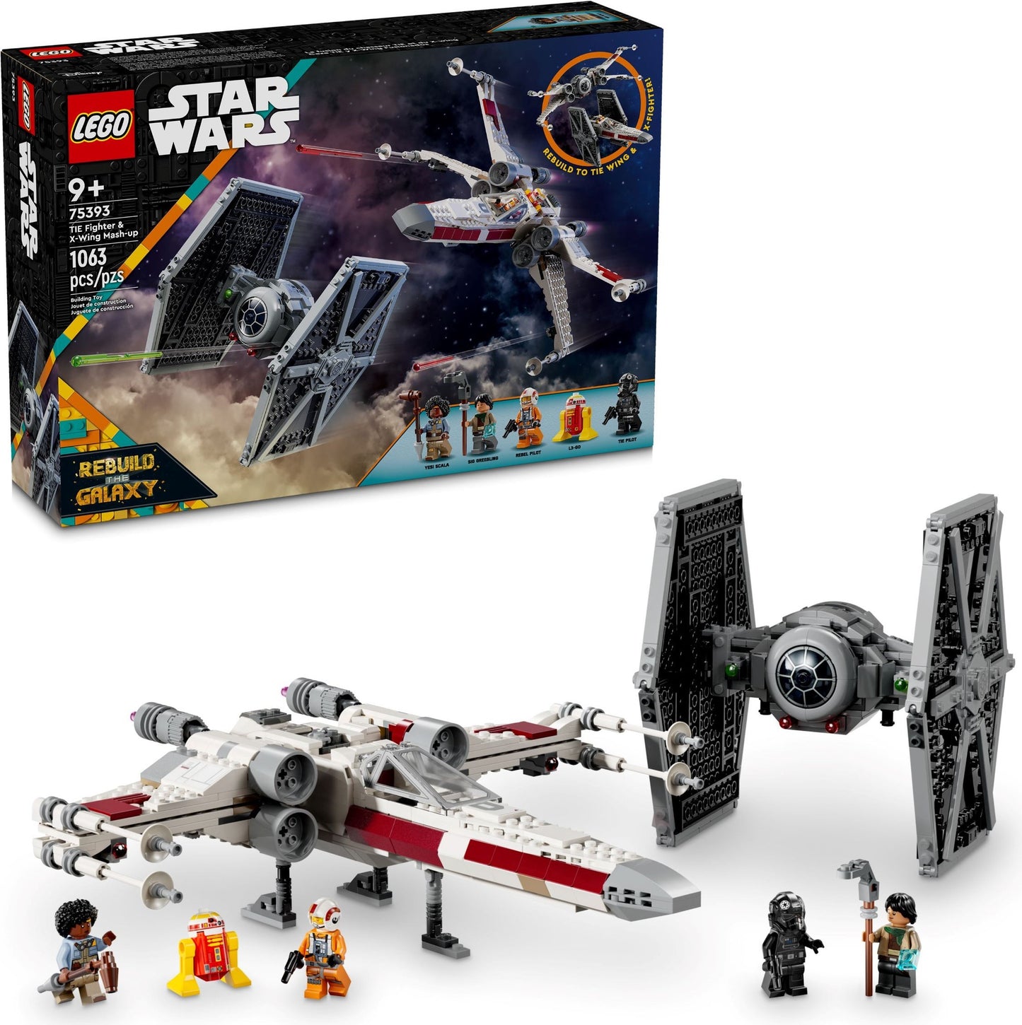 75393 Tie Fighter & X-Wing Mash-up