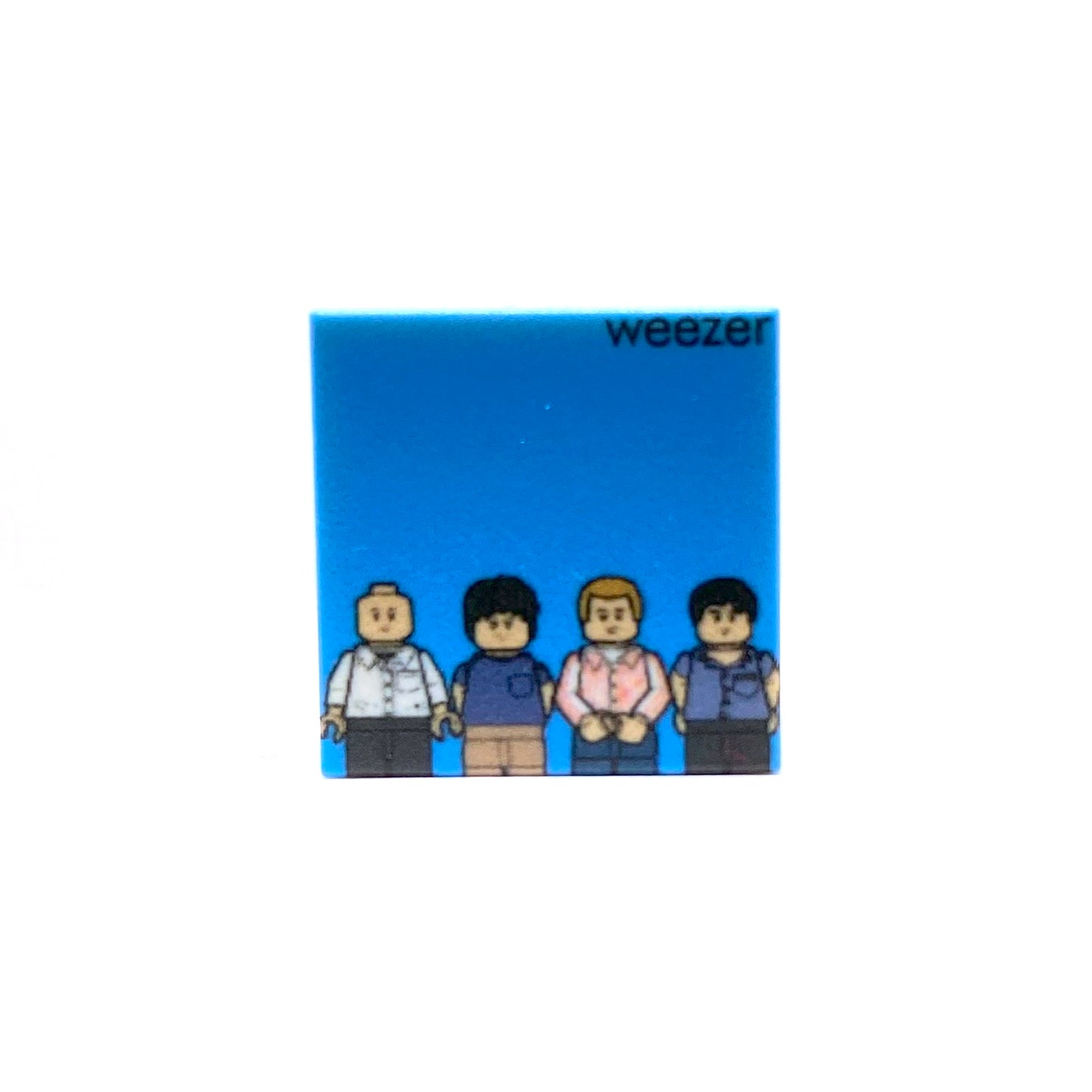 The Bright Blue Album Album Homage Custom Printed Tile