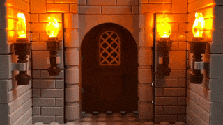 Brown Torch with Flickering LED Light (4-Pack)