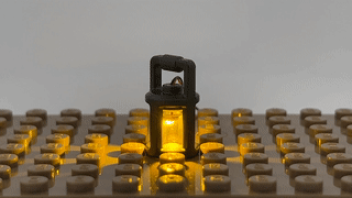 LEGO Lantern with Flickering LED Light