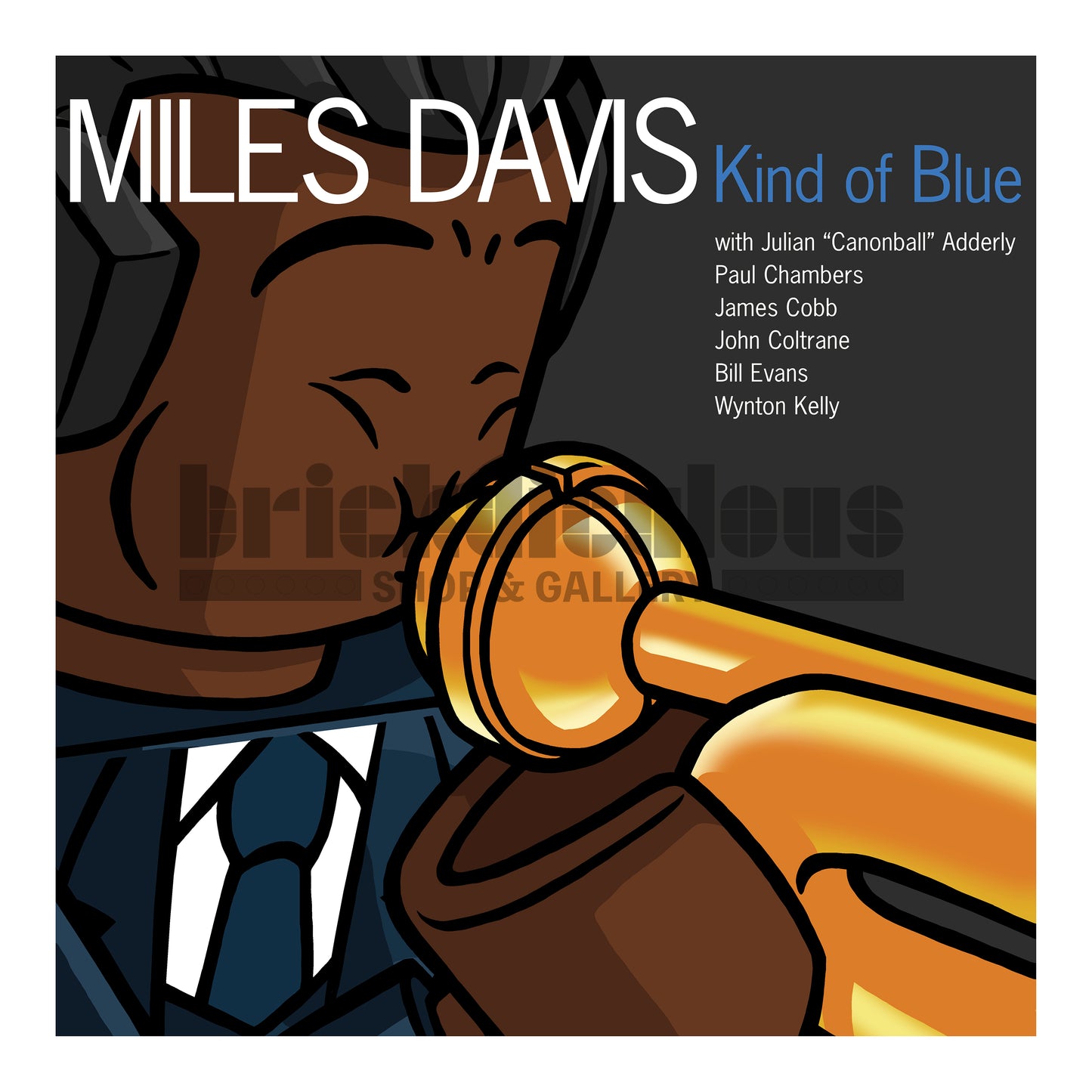 Kind of Medium Blue Album Homage Print