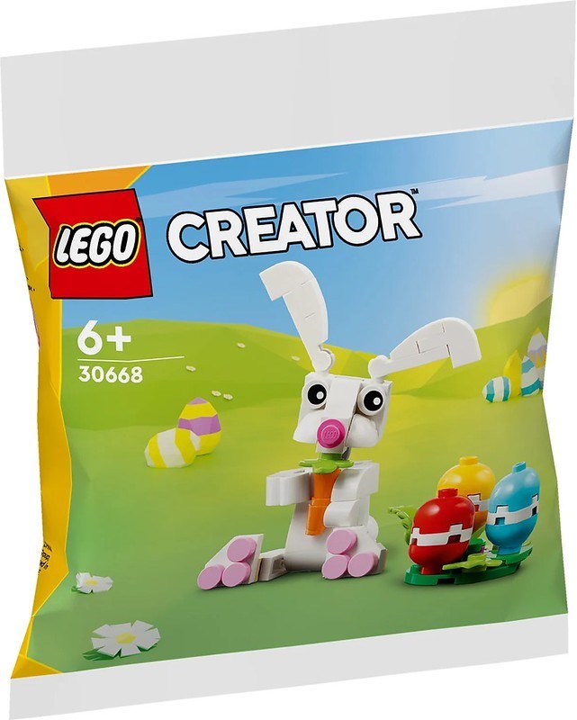 30668 Easter Bunny with Colorful Eggs (polybag)