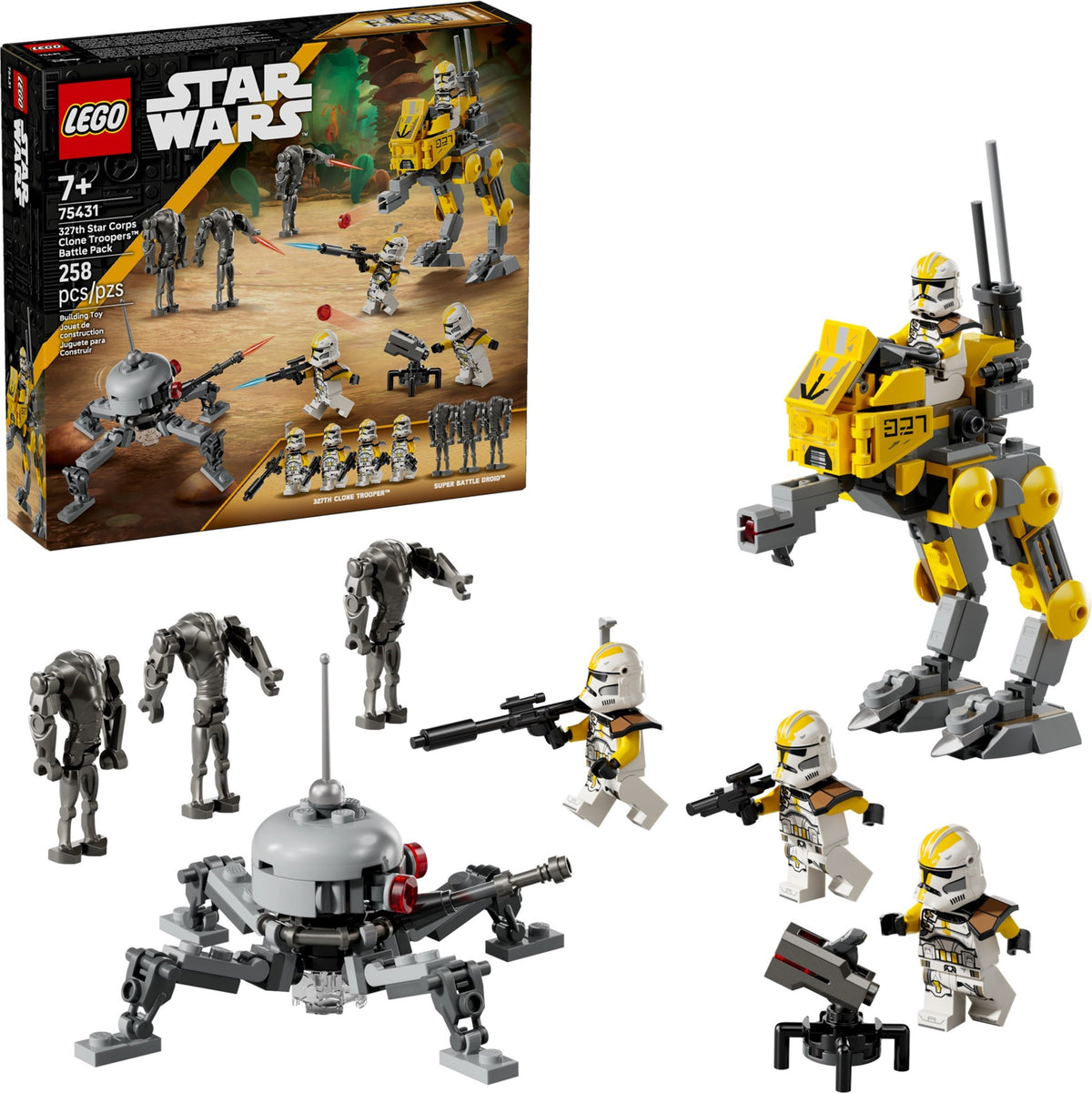 75431 327th Star Corps Clone Troopers™ Battle Back