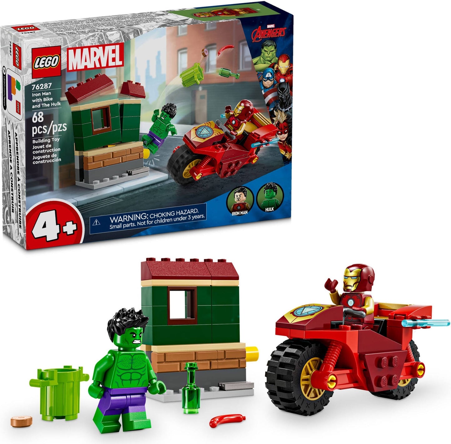 76287 Iron Man with Bike and The Hulk