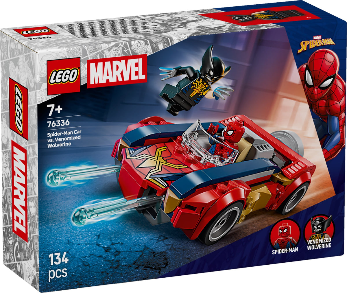 76336 Spider-Man Car vs. Venomized Wolverine