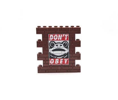 DON'T OBEY Frog Custom Graffiti Wall