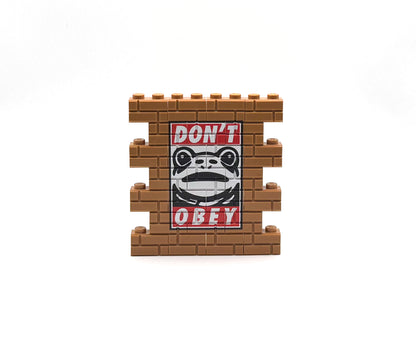 DON'T OBEY Frog Custom Graffiti Wall