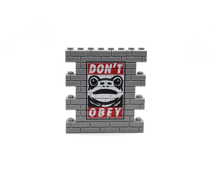 DON'T OBEY Frog Custom Graffiti Wall