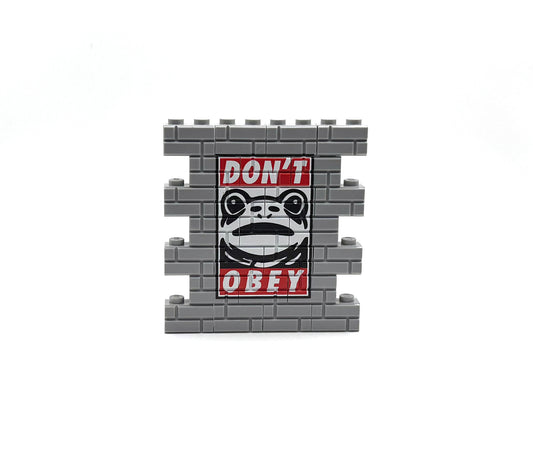 DON'T OBEY Frog Custom Graffiti Wall