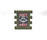 DON'T OBEY Frog Custom Graffiti Wall