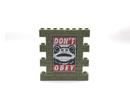 DON'T OBEY Frog Custom Graffiti Wall