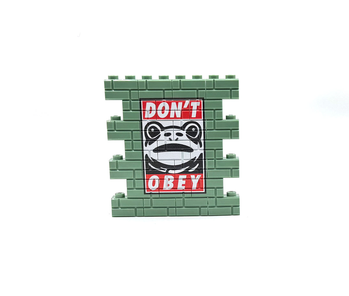 DON'T OBEY Frog Custom Graffiti Wall