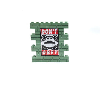 DON'T OBEY Frog Custom Graffiti Wall