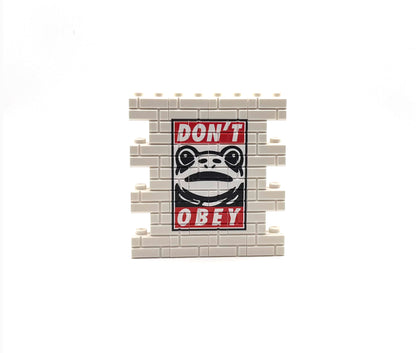 DON'T OBEY Frog Custom Graffiti Wall