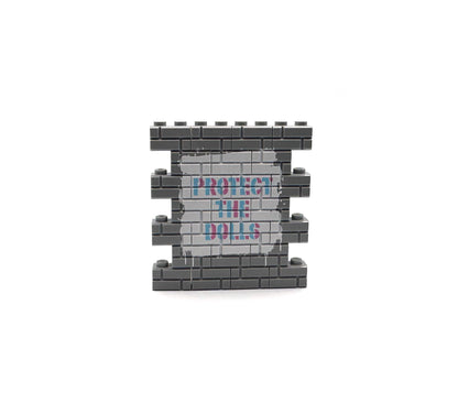 PROTECT THE DOLLS Custom Graffiti Wall
