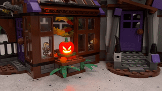 LEGO Pumpkin with Flickering LED Light