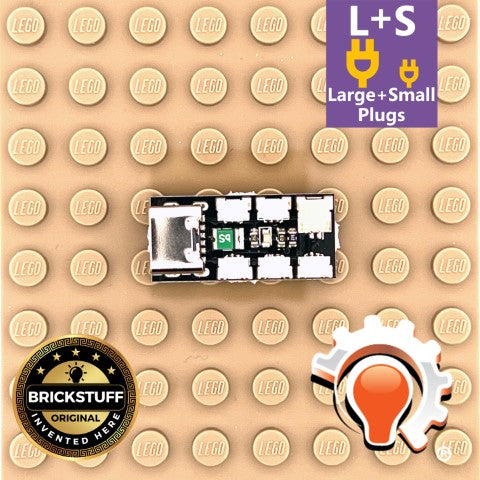 USB-C to Brickstuff Adapter with Dual Size Ports