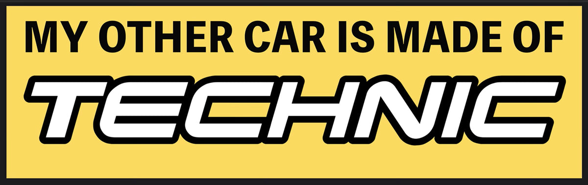 "My Other Car is Made of Technic" Bumper Sticker