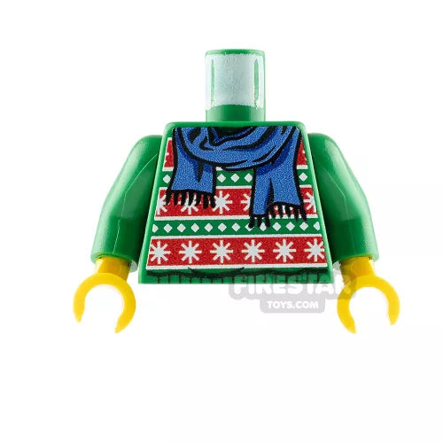 Christmas Jumper: Green with Scarf