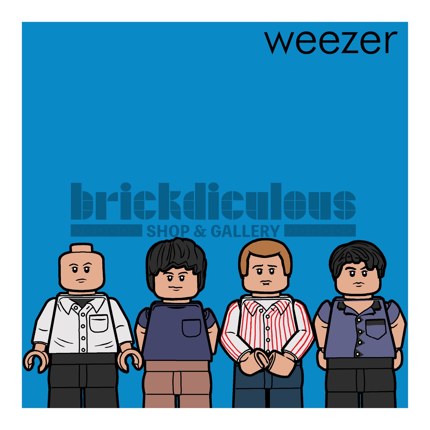 The Bright Blue Album Album Homage Print